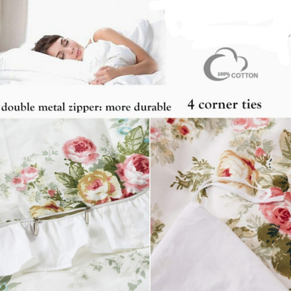 🆕⭐ Country Cottage floral cotton duvet set - Picture 7 of 13